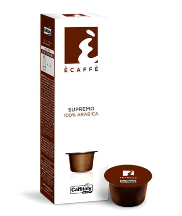 Caffitaly Ecaffe Arabica SUPREMO Coffee - Pack of 10